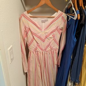 Pastel Stripe Cotton Dress